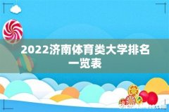 2022济南体育类大学排名一览表