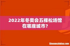 2022年冬奥会五棵松场馆在哪座城市？
