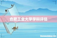 合肥工业大学学科评估