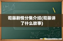 司藤讲了什么故事 司藤剧情分集介绍