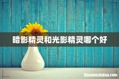 暗影精灵和光影精灵哪个好