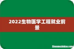 2022生物医学工程就业前景