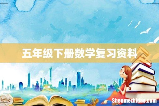 五年级下册数学复习资料
