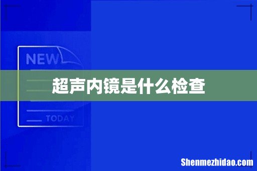 超声内镜是什么检查