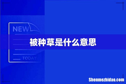 被种草是什么意思
