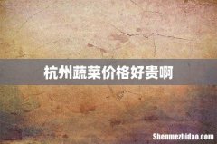 杭州蔬菜价格好贵啊