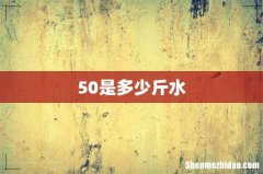 50是多少斤水