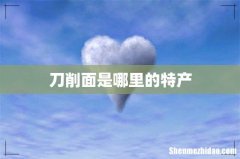 刀削面是哪里的特产