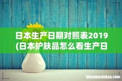 日本护肤品怎么看生产日期？我买的和光堂爽身粉罐底批号为EB11A 日本生产日期对照表2019