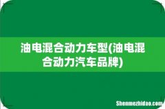油电混合动力汽车品牌 油电混合动力车型