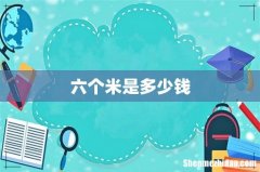 六个米是多少钱