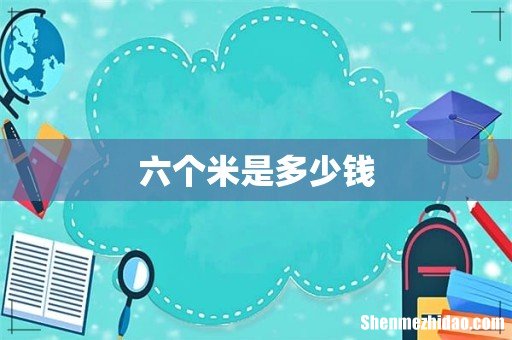 六个米是多少钱