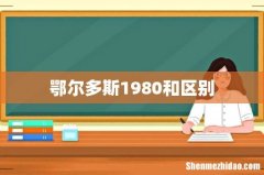 鄂尔多斯1980和区别