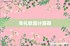 年化收益计算器