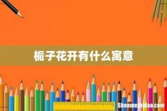 栀子花开有什么寓意