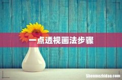 一点透视画法步骤