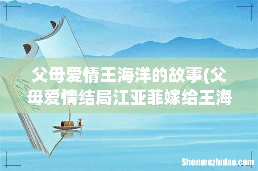 父母爱情结局江亚菲嫁给王海洋了吗？ 父母爱情王海洋的故事