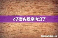 2子宫内膜息肉没了