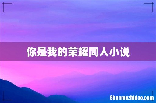 你是我的荣耀同人小说