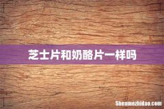 芝士片和奶酪片一样吗