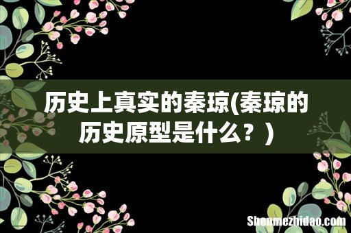 秦琼的历史原型是什么? 历史上真实的秦琼