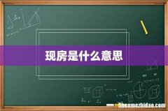 现房是什么意思