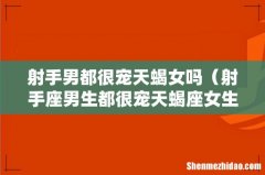 射手座男生都很宠天蝎座女生吗 射手男都很宠天蝎女吗