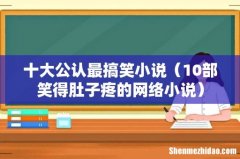 10部笑得肚子疼的网络小说 十大公认最搞笑小说