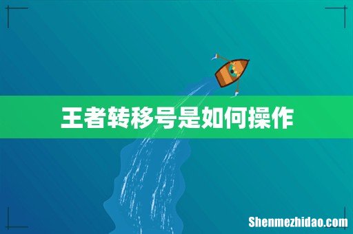 王者转移号是如何操作