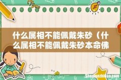 什么属相不能佩戴朱砂本命佛 什么属相不能佩戴朱砂
