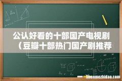 豆瓣十部热门国产剧推荐 公认好看的十部国产电视剧