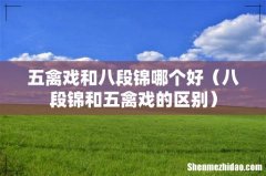 八段锦和五禽戏的区别 五禽戏和八段锦哪个好