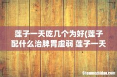 莲子配什么治脾胃虚弱 莲子一天吃几个为好 莲子一天吃几个为好