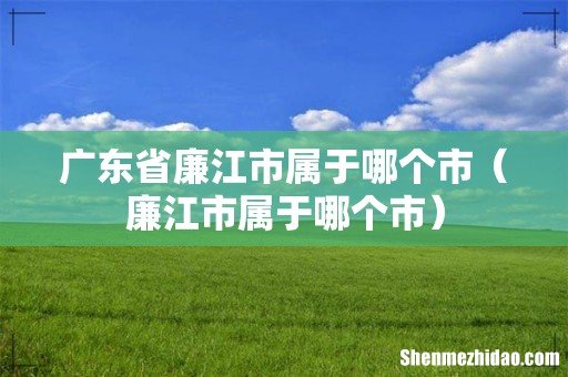 廉江市属于哪个市 广东省廉江市属于哪个市