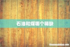 石油和煤哪个稀缺