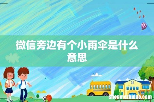 微信旁边有个小雨伞是什么意思