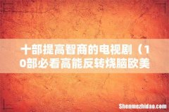 10部必看高能反转烧脑欧美剧 十部提高智商的电视剧