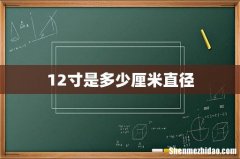 12寸是多少厘米直径