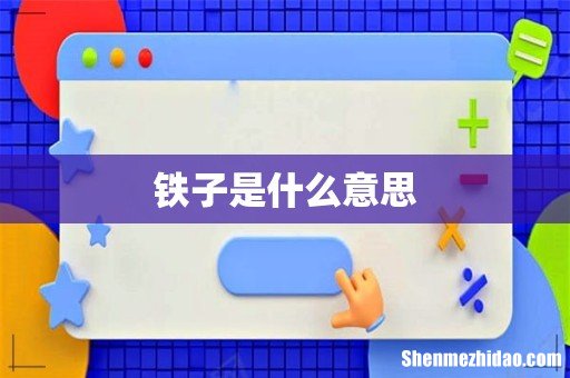 铁子是什么意思