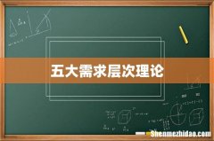 五大需求层次理论
