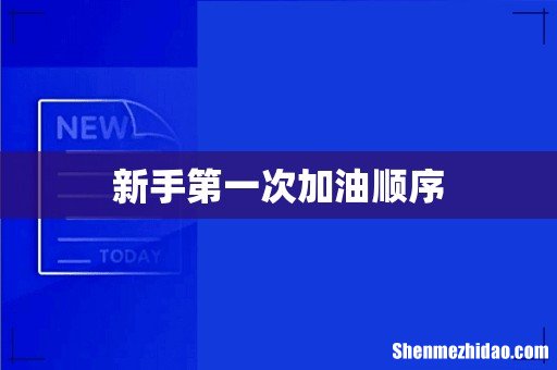 新手第一次加油顺序