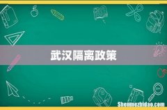 武汉隔离政策