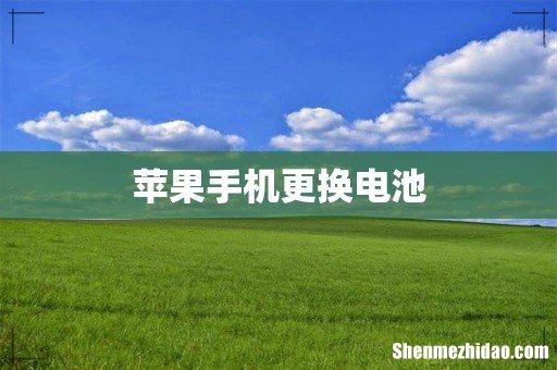 苹果手机更换电池