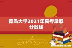 青岛大学2021年高考录取分数线