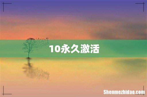 10永久激活