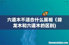 六道木不适合什么属相（降龙木和六道木的区别)