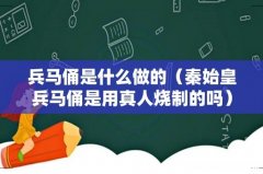 秦始皇兵马俑是用真人烧制的吗 兵马俑是什么做的