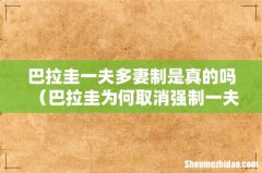 巴拉圭为何取消强制一夫多妻 巴拉圭一夫多妻制是真的吗