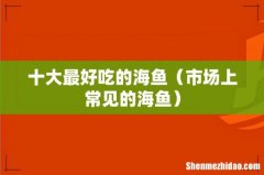 市场上常见的海鱼 十大最好吃的海鱼