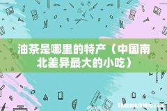 中国南北差异最大的小吃 油茶是哪里的特产